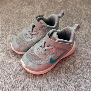 Nike Kids Revolution 7 Shoes - Wolf Grey/Dusty Cactus - 7C Toddler